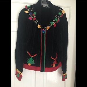 VINTAGE BEREK Christmas Tree Size Large Sweater